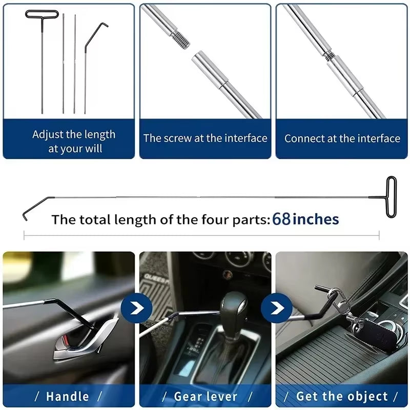 Car Motorcycle Tire Repair Kit Puncture Plug Tools Tyre Puncture Emergency for Tire Strips Stirring Glue Repair Tool Kit