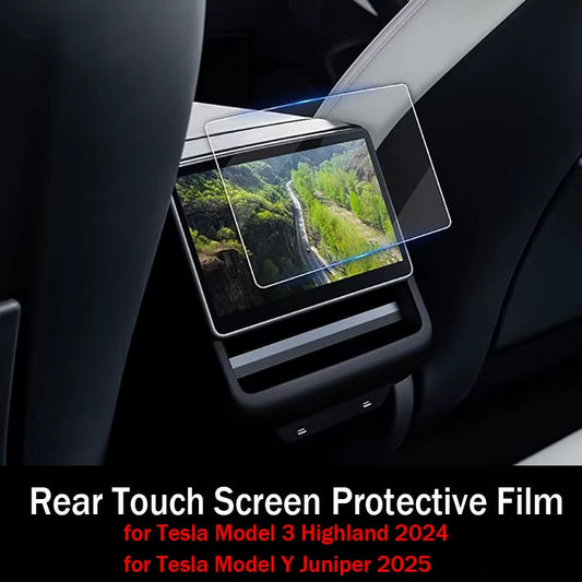 Screen Protective Film for Tesla Model 3 Highland 2024 Model Y Juniper 2025 Rear Center Control Screen Tempered Glass Film