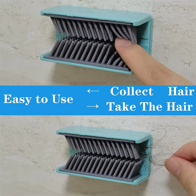 Hair Catcher, Hair Trap for Shower Drain, Hair Collector, Silicone Material, Easy to Catch Shed Hair (White)