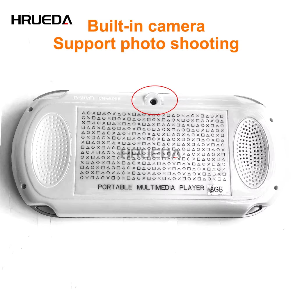 8GB Video Game Console Portable Camera 4.3 Inch Color Screen Handheld Game Player Dual Joystick Game Consoles 10000+ Games