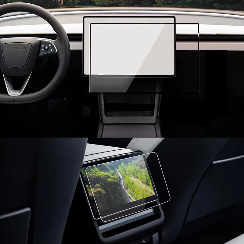 Screen Protective Film for Tesla Model 3 Highland 2024 Model Y Juniper 2025 Rear Center Control Screen Tempered Glass Film