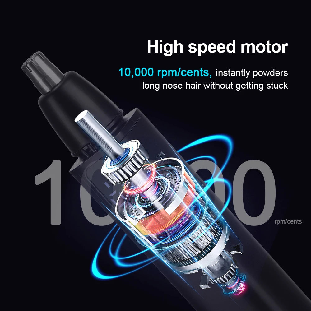 Electric Nose Hair Clipper Rechargeable Automatic Shaving Nose Trimmer Unisex Professional Washable Painless Nose Hair Trimmer