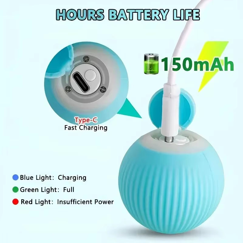 Cat Interactive Ball Smart Pet Cat Toys Indoor Automatic Rolling Magic Ball Electronic Interactive Cat Toy Game Accessories
