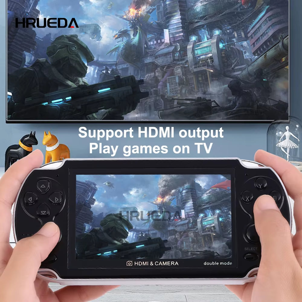 8GB Video Game Console Portable Camera 4.3 Inch Color Screen Handheld Game Player Dual Joystick Game Consoles 10000+ Games