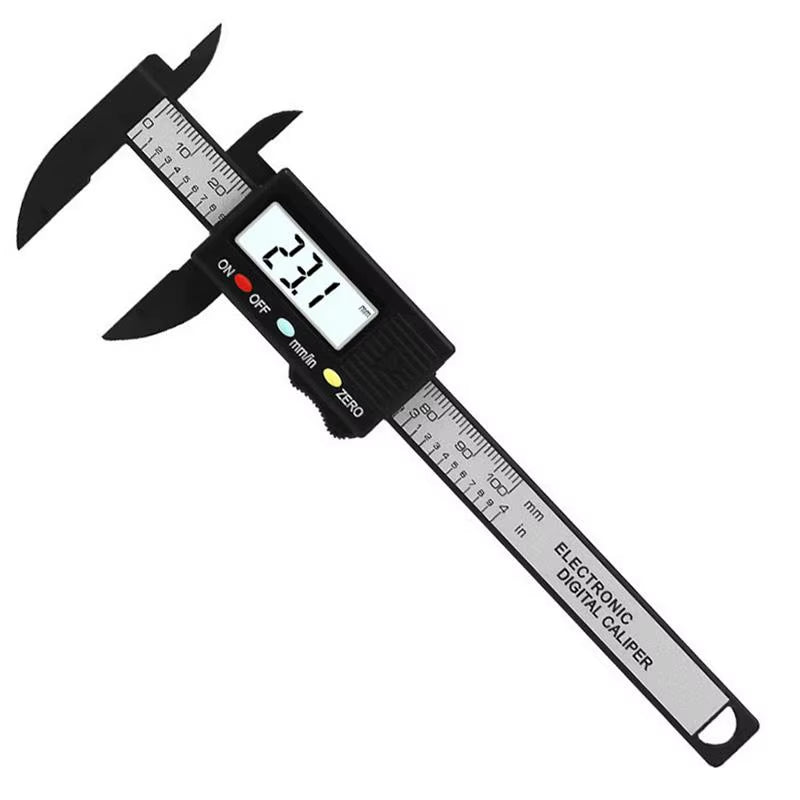 100Mm Electronic Digital Caliper Carbon Fiber Dial Vernier Caliper Gauge Micrometer Digital Ruler Measuring Tool