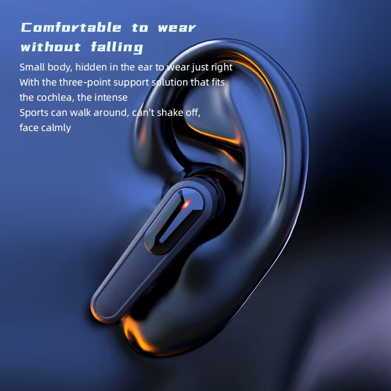 Bluetooth Earbuds Wireless Bluetooth Headset with Mic LED Display Earbuds Wireless Headphones Air Fone Bluetooth Earphones