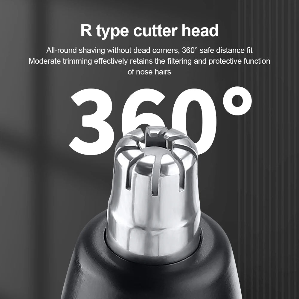 Electric Nose Hair Clipper Rechargeable Automatic Shaving Nose Trimmer Unisex Professional Washable Painless Nose Hair Trimmer