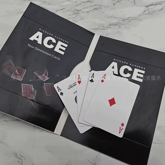 ACE by Richard Sanders Card Magic Tricks Magician Props Close up Illusions Gimmicks + Video Tutorial Magic Tricks Street