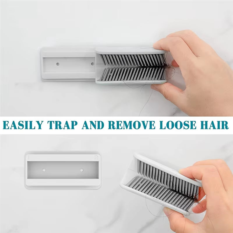 Hair Catcher, Hair Trap for Shower Drain, Hair Collector, Silicone Material, Easy to Catch Shed Hair (White)