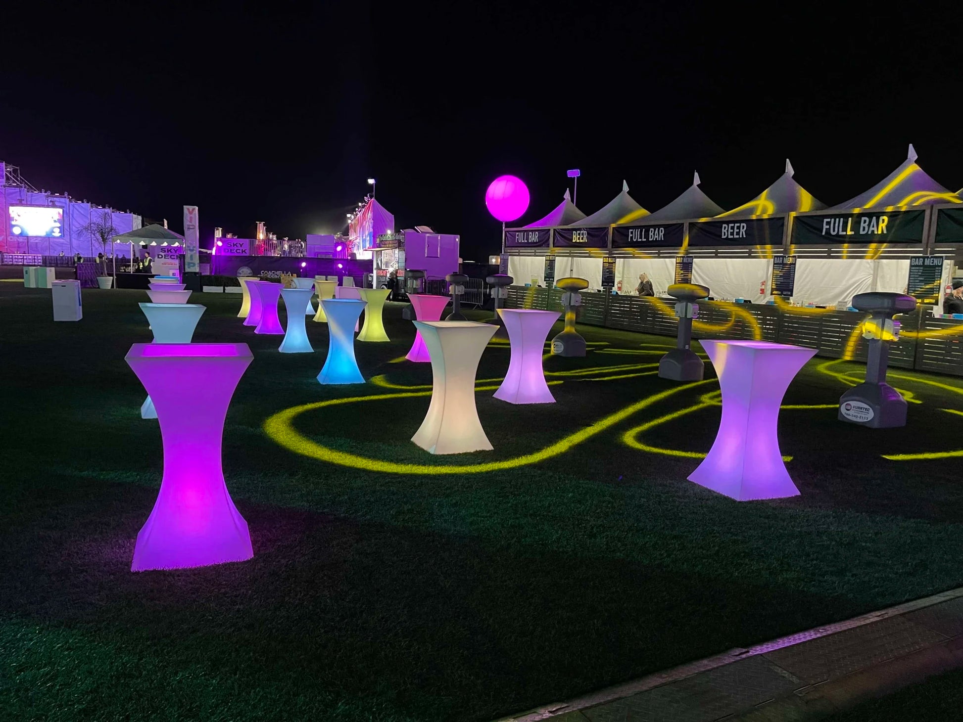 Night Club Bar Lounge Furniture Nightclub Illuminated Waterproof Led Bar Table Led Furniture Cocktail Tables Party Furniture
