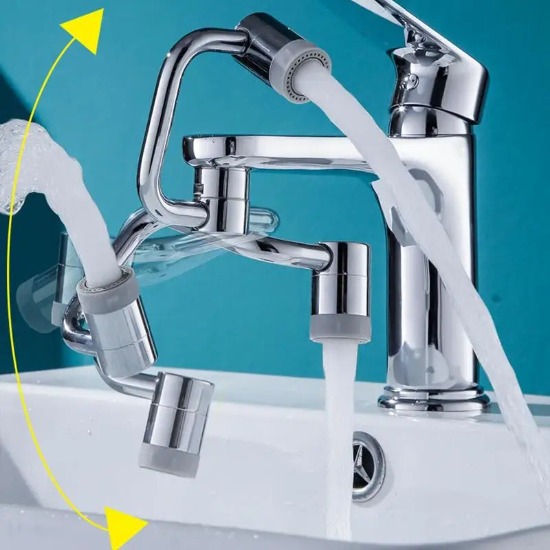 Universal 1080 Rotation Extender Faucet 2 Function Faucet Sprayer Head Replacement Swivel Robotic Arm Sink Faucet Sprayer