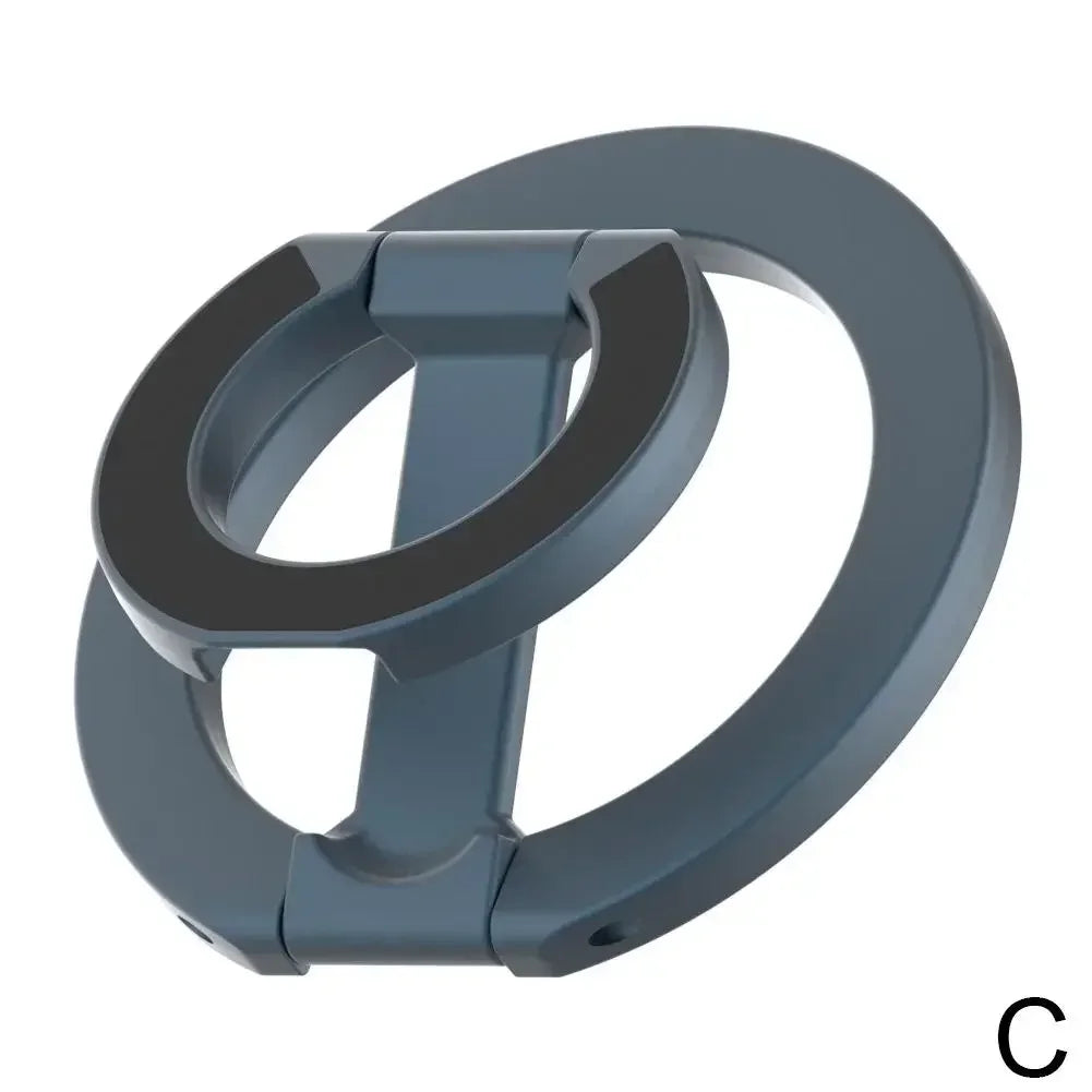 Magnetic Phone Finger Ring Holder Foldable Desktop Stand for Magsafe Iphone 16/15/14/13/12 Pro Max Double-Sided Phone Stand