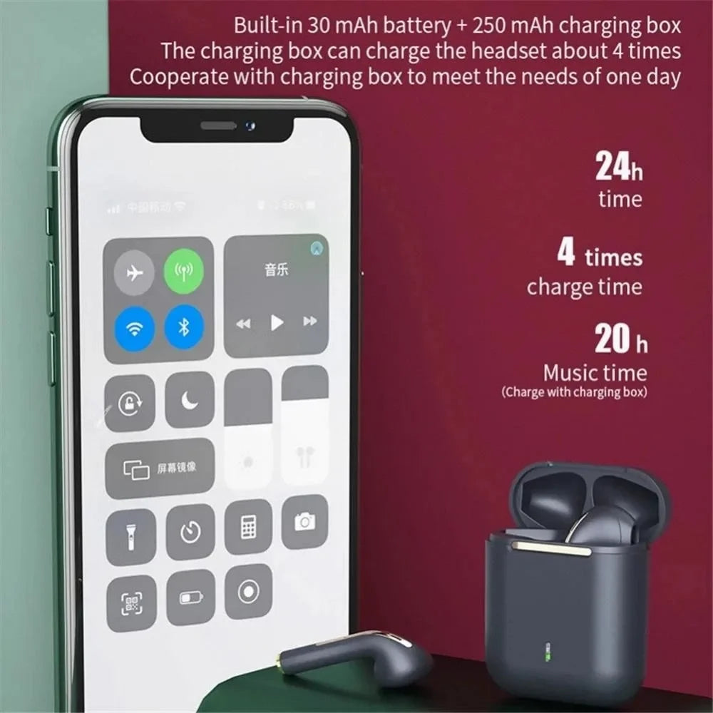 Xiaomi Wireless Earphones J18 in Ear TWS Bluetooth Ture Sport Headphones Hifi Stereo Game Waterproof Headset with Microphone
