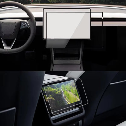 Screen Protective Film for Tesla Model 3 Highland 2024 Model Y Juniper 2025 Rear Center Control Screen Tempered Glass Film