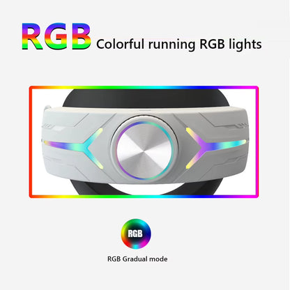 RGB Adjustable Alternative Head Strap LED Backlight Head Strap Accessories Comfort Reduce Face Pressure for Meta Quest 3 Headset