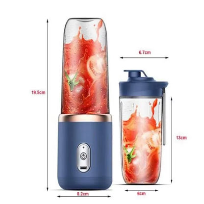 Juicing Cup USB Portable Small Electric Juicer Stainless Steel Blade Cup Juicer Fruit Automatic Smoothie Blender Kitchen Tools