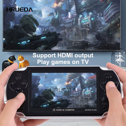 8GB Video Game Console Portable Camera 4.3 Inch Color Screen Handheld Game Player Dual Joystick Game Consoles 10000+ Games