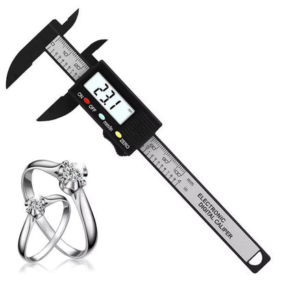 100Mm Electronic Digital Caliper Carbon Fiber Dial Vernier Caliper Gauge Micrometer Digital Ruler Measuring Tool