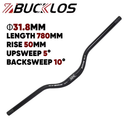 Mountain Bike Handlebar 31.8Mm 720Mm 780Mm MTB Riser Handlebar Rise 30/50/90/120Mm Aluminum Alloy Handelbar Bike Parts