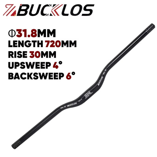 Mountain Bike Handlebar 31.8Mm 720Mm 780Mm MTB Riser Handlebar Rise 30/50/90/120Mm Aluminum Alloy Handelbar Bike Parts