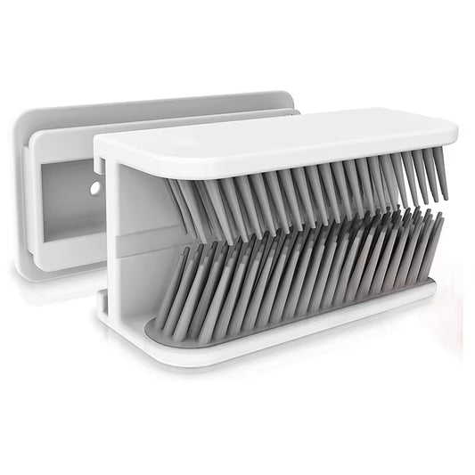 Hair Catcher, Hair Trap for Shower Drain, Hair Collector, Silicone Material, Easy to Catch Shed Hair (White)